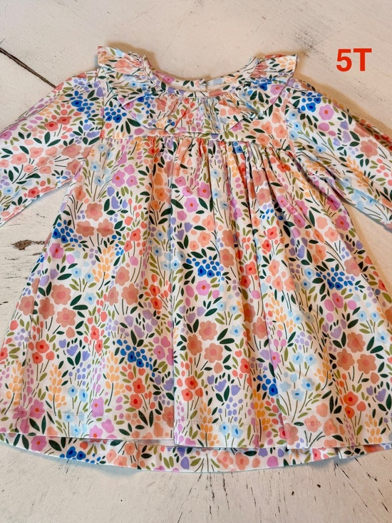 Cecil And Lou Other - Floral Long-Sleeve Ruffle Collar Top - Multicolor